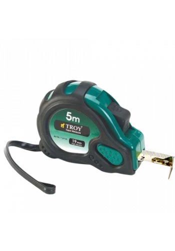 Troy 23126 Stoperli Şerit Metre (5mx19mm) Mıknatıslı