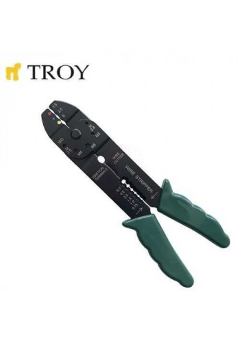 Troy 24005 Kablo Sıyırma-Pabuç Pensesi (200mm)