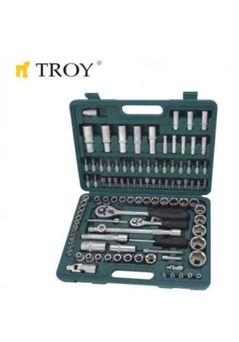 Troy 26102 Lokma Anahtar Takımı, 108 Parça, Metrik