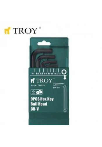 Troy 26200 Allen Anahtar Seti (Torx, 9 Parça)