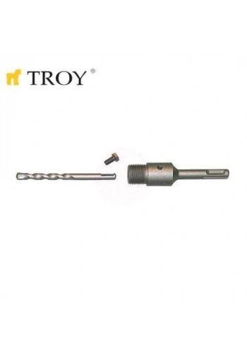 Troy 27457 SDS Plus Adaptör 110mm ve Merkezleme Matkap Ucu Seti