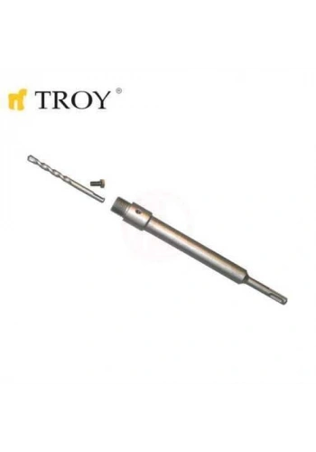 Troy 27466 SDS Plus Adaptör 250mm ve Merkezleme Matkap Ucu Seti