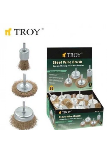 Troy 27700 Pimli Tel Fırça Seti, 20 Parça