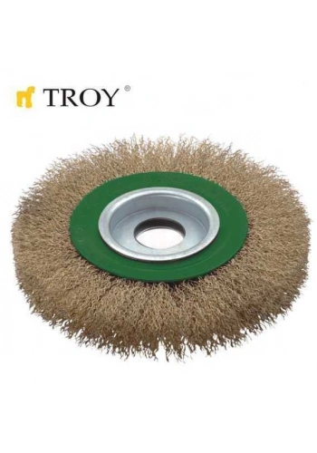 Troy 27704-125 Saçaklı Daire Fırça (125mm)