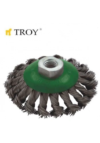 Troy 27705-100 Burma Telli Konik Fırça, (100mmxM14)