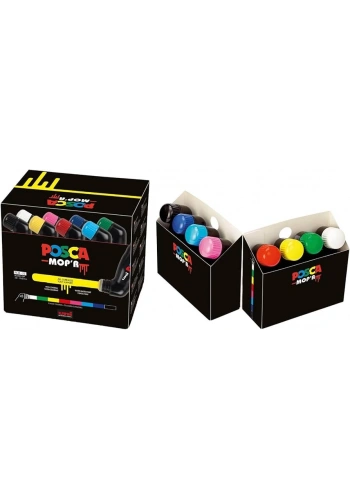 UNİ-BALL PCM-22/8C MOPR SU BAZLI MOP MARKER 8 Lİ SET 3.0-19.0