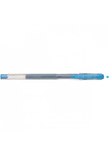Uni-Ball Roller Kalem Signo Fine Jel Bilye Uç 0.7 MM Açık Mavi UM-100