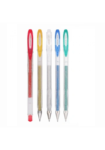 Uni-ball Signo Sparkling 1.0 Simli Jel Kalem Seti 5 Renk