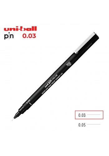 Uni Pin 200 Teknik Çizim Kalemi Siyah 0.03mm