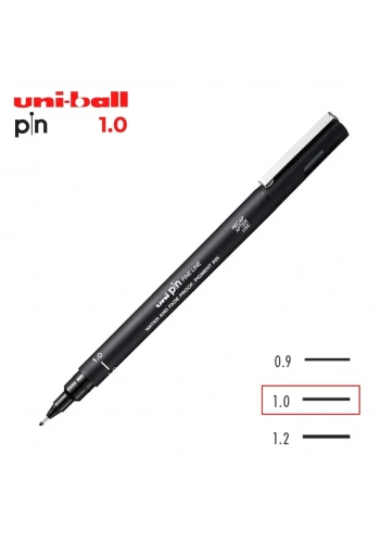 Uni Pin 200 Teknik Çizim Kalemi Siyah 1.0mm