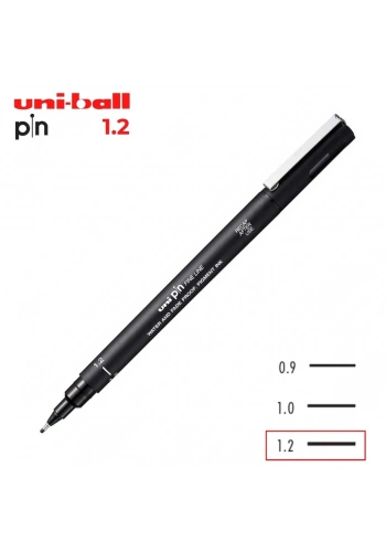 Uni Pin 200 Teknik Çizim Kalemi Siyah 1.2mm