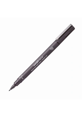 Uni Pin Brush Pen Fırça Uçlu Çizim Kalemi Dark Grey Koyu Gri