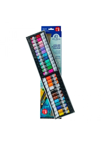 Van Dyck Atelier Akrilik Boya Seti 24 Renk x 12 ml.