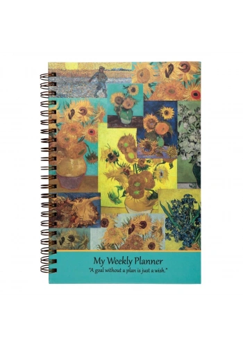 Van Gogh 14x20 Plan Defteri Sunflowers Collage