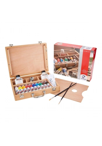 Van Gogh Basic Box Ahşap Çantalı Akrilik Boya Seti