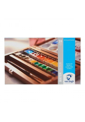 Van Gogh Tablet Sulu Boya Seti Ahşap Kutu 24lü
