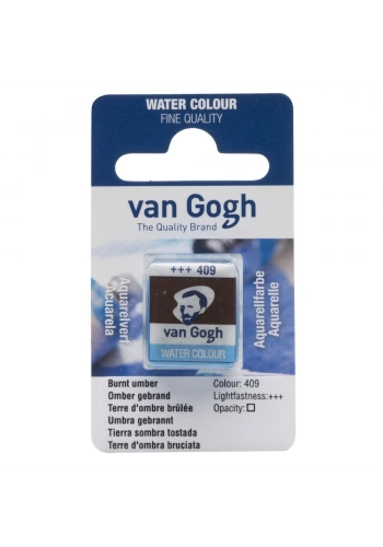 Van Gogh Watercolour Pan Burnt Umber 409