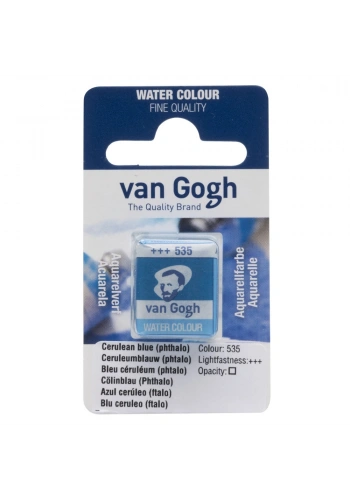 Van Gogh Watercolour Pan Cerulean Blue (Phthalo) 535
