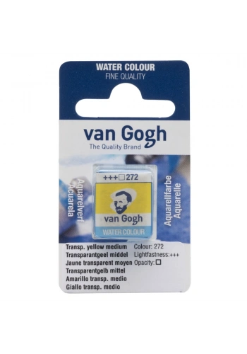 Van Gogh Watercolour Pan Transparent Yellow Medium 272
