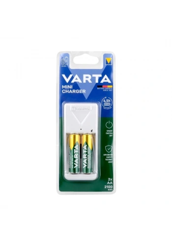 Varta 57656101451 Mini Pil Şarj Cihazı 2 x 56706 2100mAh Pilli