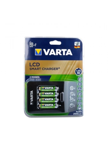 Varta 57684101441 LCD Smart Pil Şarj Cihazı 4x2100 mAh Pilli