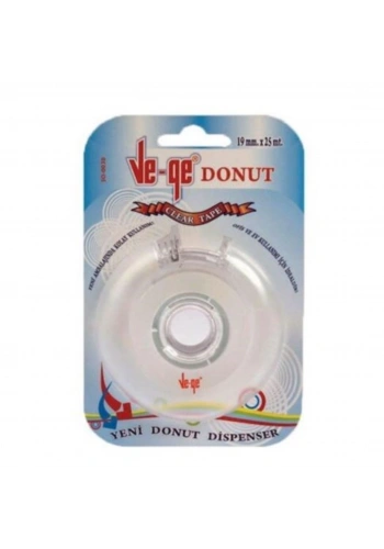 Vege Süper Şeffaf Kırtasiye Bant 19mmx25mt