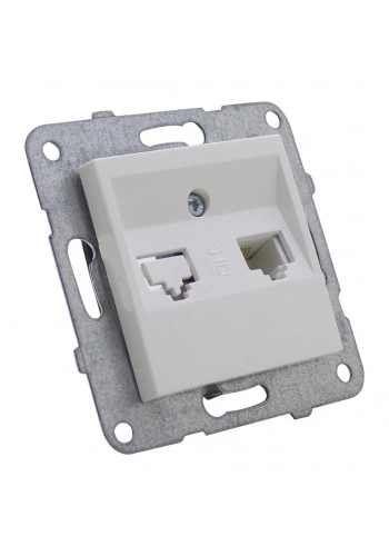 Viko K/M Beyaz Tekli Nümeris Cat3 Mek.D/K