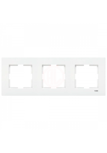 Viko Karre Beyaz Üçlü Çerçeve