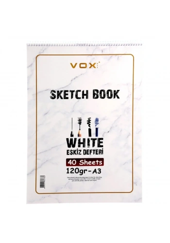 Vox Eskiz Çizim Defteri A3 120gr 40syf