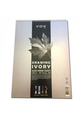 Vox Eskiz Çizim Defteri A3 Krem 165gr 30syf