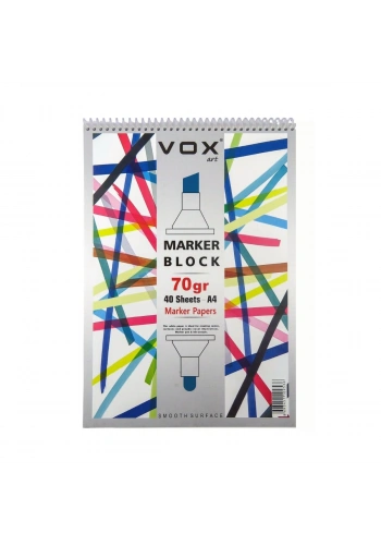 Vox Marker Çizim Defteri A4 70gr 40yp