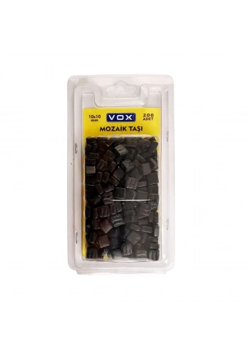 Vox Mozaik Taşı 10x10mm 04 Siyah 200lü