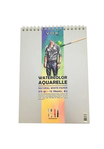 Vox Suluboya Aquarell Resim Defteri A3 315 Gr 12 Sayfa