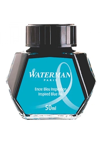 Waterman Dolma Kalem Mürekkebi Cam Şişede 50 ML Deniz Mavi S0110810