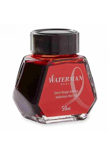 Waterman Dolma Kalem Mürekkebi Cam Şişede 50 ML Kırmızı S0110730