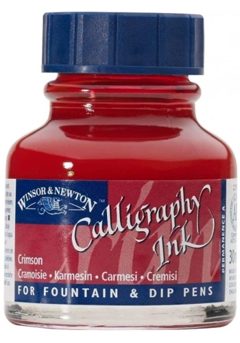 Winsor Newton Calligraphy Ink Kaligrafi Mürekkebi 30ml Crimson