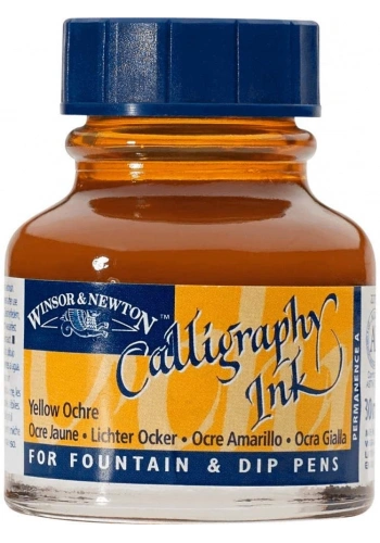 Winsor Newton Calligraphy Ink Kaligrafi Mürekkebi 30ml Yellow Ochre