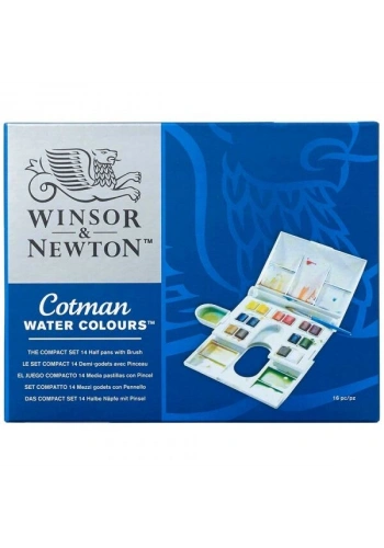 Winsor & Newton Cotman Sulu Boya Seti Compact Set 14 Renk