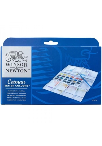 Winsor & Newton Cotman Tablet Sulu Boya Seti 24 Renk
