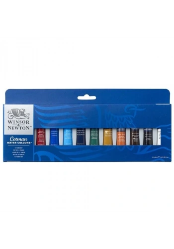 Winsor & Newton Cotman Tüp Sulu Boya Seti 12 Renk x 8 ml.