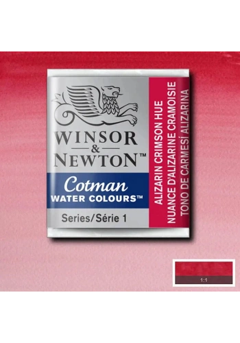 Winsor & Newton Cotman Yarım Tablet Sulu Boya 003 Alizarin Crimson Hue