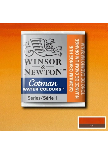 Winsor & Newton Cotman Yarım Tablet Sulu Boya 090 Cadmium Orange Hue