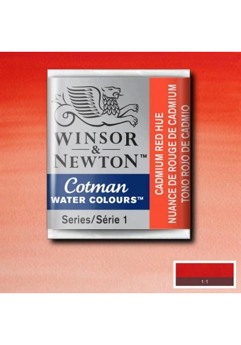 Winsor & Newton Cotman Yarım Tablet Sulu Boya 095 Cadmium Red Hue