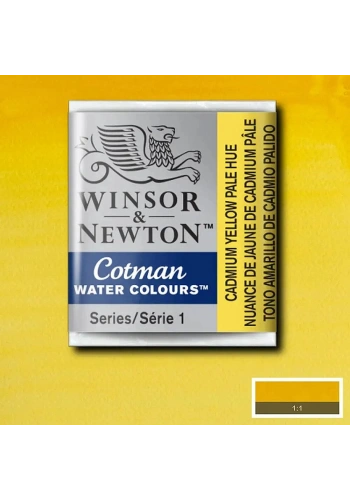 Winsor & Newton Cotman Yarım Tablet Sulu Boya 119 Cadmium Yellow Pale Hue