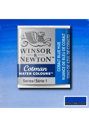 Winsor & Newton Cotman Yarım Tablet Sulu Boya 179 Cobalt Blue Hue