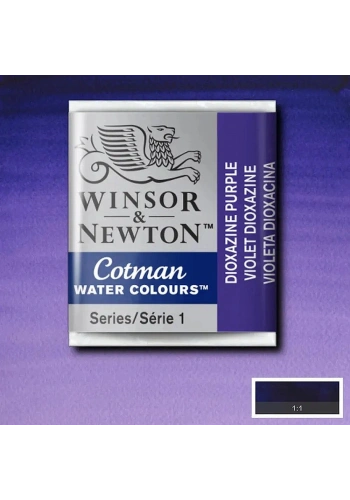 Winsor & Newton Cotman Yarım Tablet Sulu Boya 231 Dioxazine Purple