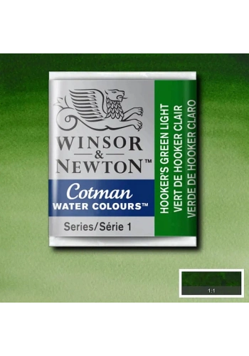 Winsor & Newton Cotman Yarım Tablet Sulu Boya 314 Hooker’s Green Light