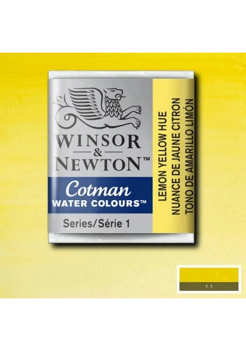 Winsor & Newton Cotman Yarım Tablet Sulu Boya 346 Lemon Yellow Hue
