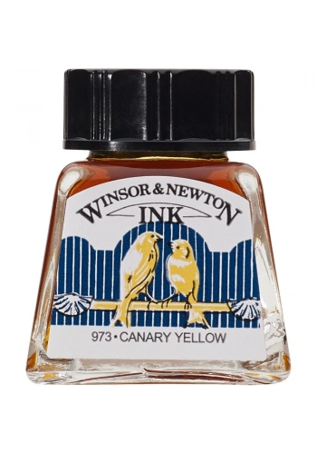 Winsor Newton Drawing Ink Çini Mürekkebi 14ml 123 Canary Yellow