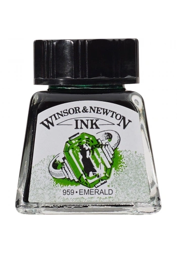 Winsor Newton Drawing Ink Çini Mürekkebi 14ml 235 Emerald